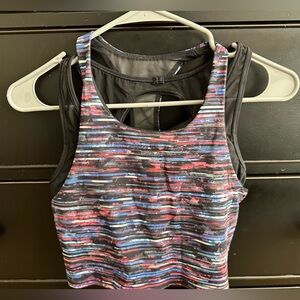 Lululemon cropped tank with built in bra